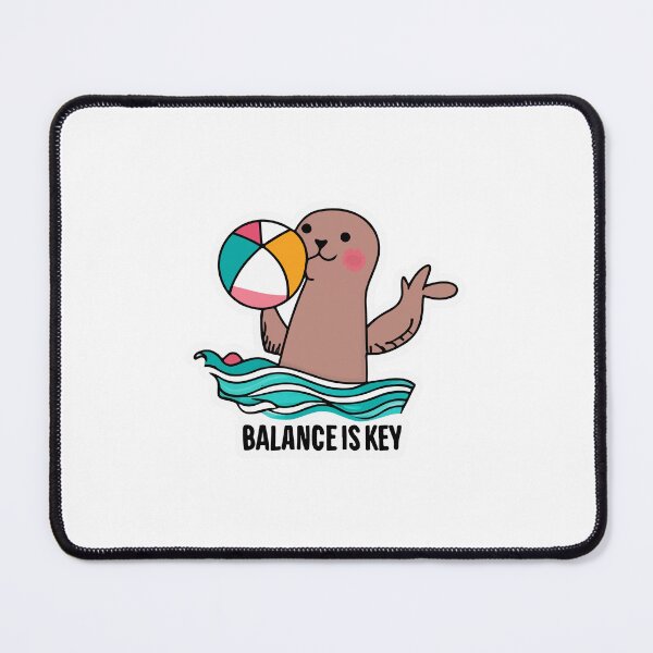 Item preview, Playful Seal & Beach Ball - Balance is Key designed and sold by NiftyWrx.