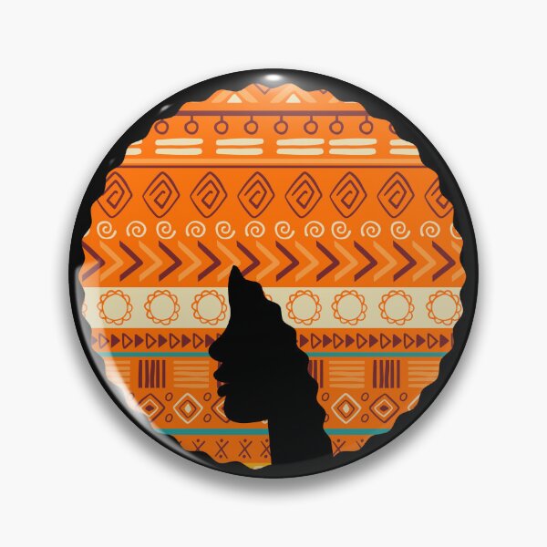 Item preview, Afro Hair Woman with African Pattern, Black History  designed and sold by Logiamerch.