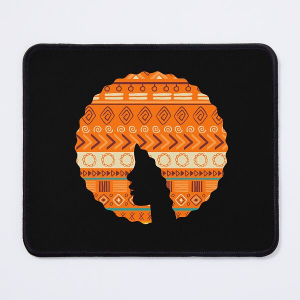 Item preview, Afro Hair Woman with African Pattern, Black History  designed and sold by Logiamerch.