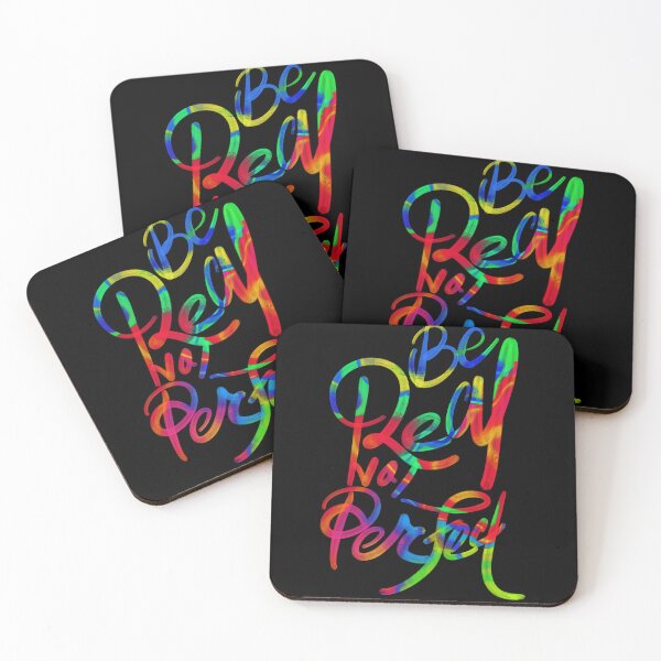 Item preview, Be real not perfect - modern hand lettering typography design designed and sold by designsoln1.