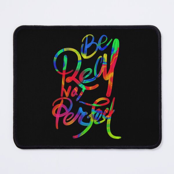 Item preview, Be real not perfect - modern hand lettering typography design designed and sold by designsoln1.