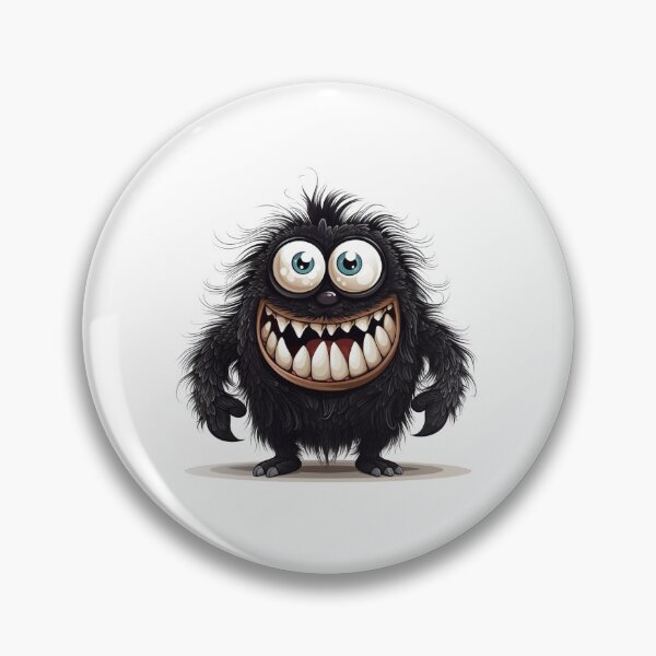 Item preview, Fluffy Happy Monster designed and sold by NicolasGlowArt.