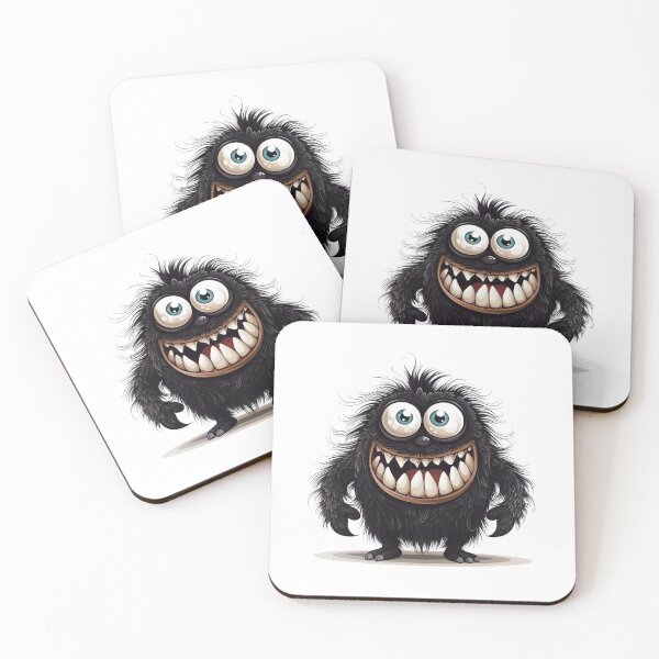 Item preview, Fluffy Happy Monster designed and sold by NicolasGlowArt.