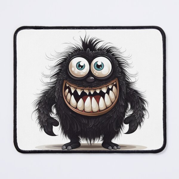 Item preview, Fluffy Happy Monster designed and sold by NicolasGlowArt.