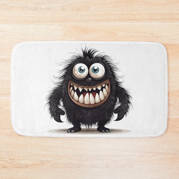 Item preview, Fluffy Happy Monster designed and sold by NicolasGlowArt.