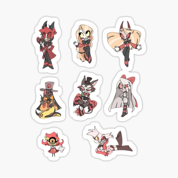 Item preview, Hazbin Hotel Helluva Boss Sticker Pack Sheet designed and sold by WartortleFr3ak.