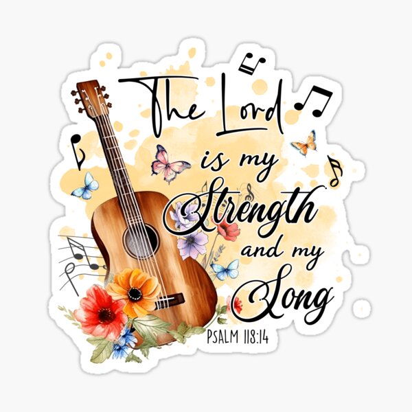 Item preview, Biblical Inspirations: Guitar and Psalm 118:14 designed and sold by Elpico11.
