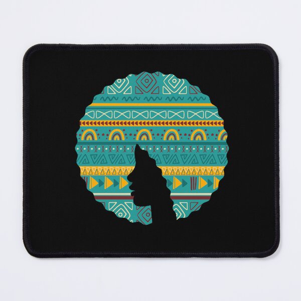 Item preview, Afro Hair Woman with African Pattern, Black History designed and sold by Logiamerch.