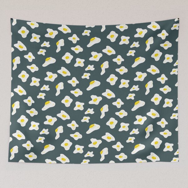 Item preview, Fried eggs Pattern designed and sold by Scrabbly Doodles.