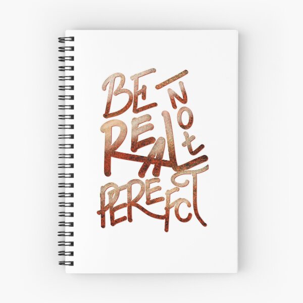 Item preview, Be real not perfect hand lettering typography design designed and sold by designsoln1.