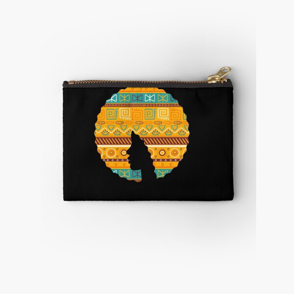 Item preview, Afro Hair Woman with African Pattern, Black History  designed and sold by Logiamerch.