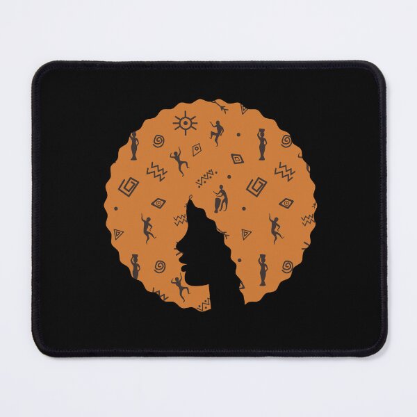 Item preview, Afro Hair Woman with African Pattern, Black History  designed and sold by Logiamerch.