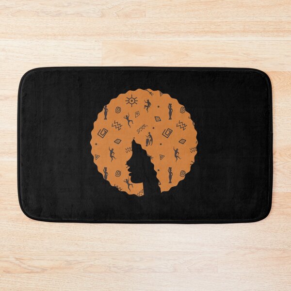 Item preview, Afro Hair Woman with African Pattern, Black History  designed and sold by Logiamerch.