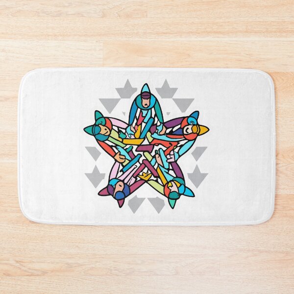 Item preview, Acrobatic Star Formation Geometric Design designed and sold by NiftyWrx.