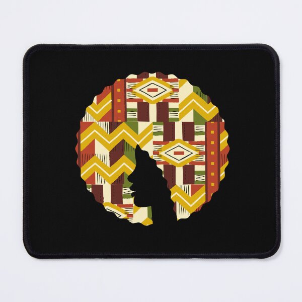 Item preview, Afro Hair Woman with African Pattern, Black History  designed and sold by Logiamerch.