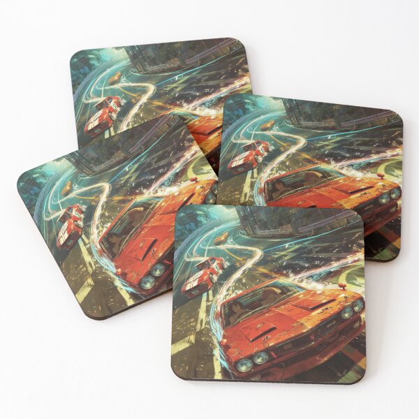 Item preview, Highway Havoc Under Fluorescent Skies designed and sold by Retro Type.