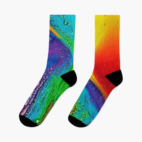 Item preview, Rainbow & Black Fluid Drip Art designed and sold by GingerEccentric.