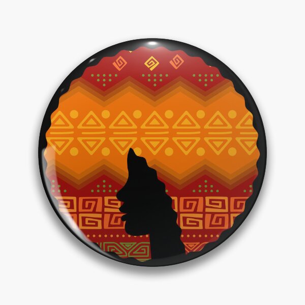 Item preview, Afro Hair Woman with African Pattern, Black History  designed and sold by Logiamerch.