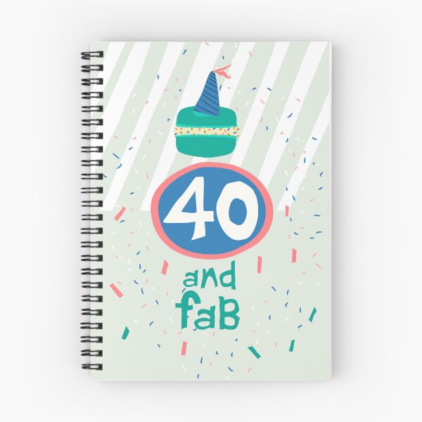 Item preview, Happy 40th birthday and happy macarons | pink blue green  designed and sold by Ingrid Poole.