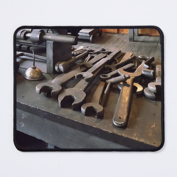 Item preview, Wrenches and Oil Can in Machine Shop designed and sold by Susan Savad.