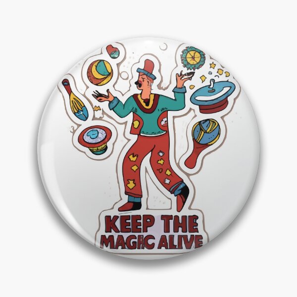 Item preview, Keep the Magic Alive Juggler Sticker designed and sold by NiftyWrx.