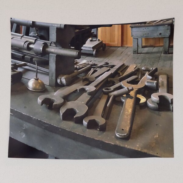 Item preview, Wrenches and Oil Can in Machine Shop designed and sold by Susan Savad.