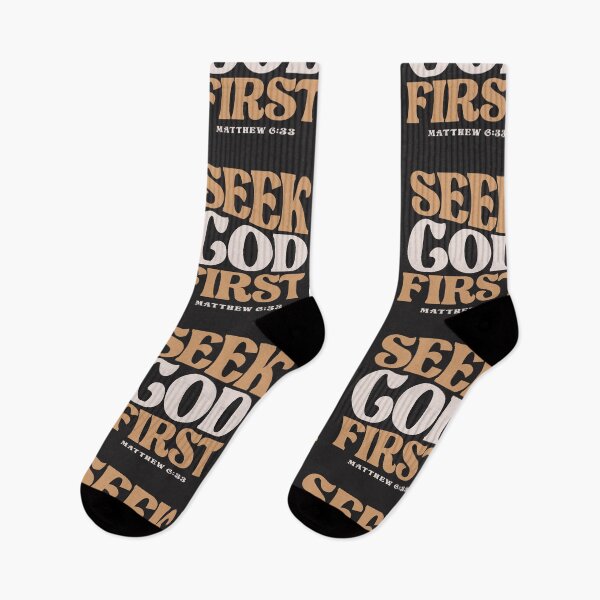 Item preview, Seek God First Matthew 6:33 Christian Quote designed and sold by cidolopez.
