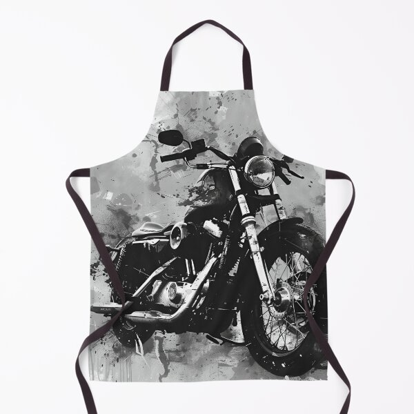 Item preview, Charcoal sketch of a motorcycle chopper designed and sold by dcrc.