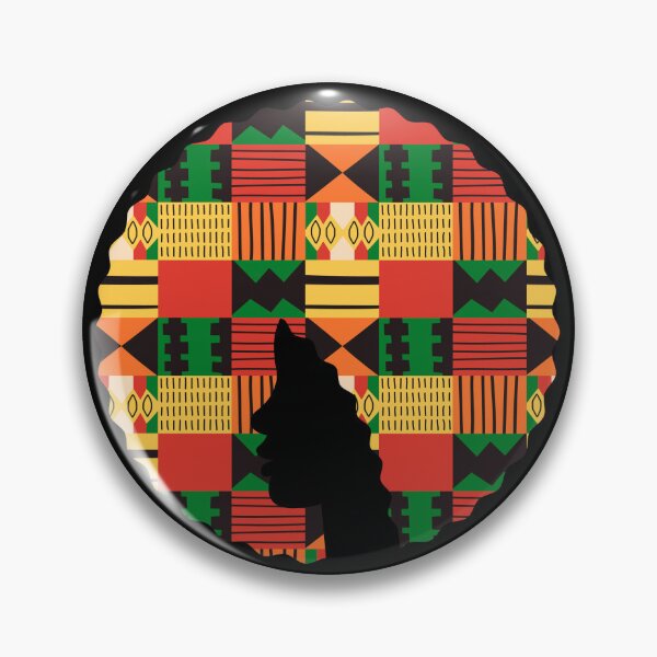 Item preview, Afro Hair Woman with African Pattern, Black History  designed and sold by Logiamerch.