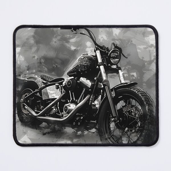 Item preview, charcoal sketch of a motorcycle chopper designed and sold by dcrc.