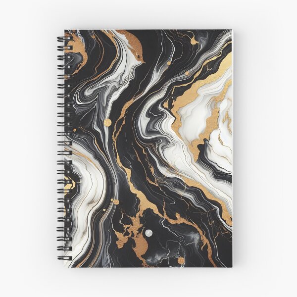 Item preview, Black and gold swirl of marble print designed and sold by PrintsQuarter.