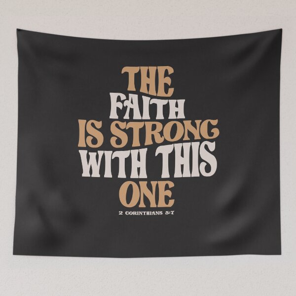 Item preview, Faith Strength 2 Corinthians 5:7 Christian Quote designed and sold by cidolopez.