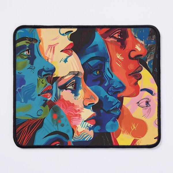 Item preview, Fauvist Femme Abstract Cubist Elegance- International Women's Day Radiant Rebels designed and sold by OlfactoART Studio.