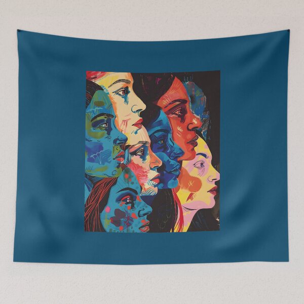 Item preview, Fauvist Femme Abstract Cubist Elegance- International Women's Day Radiant Rebels designed and sold by OlfactoART Studio.