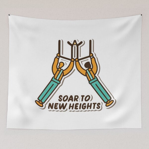 Item preview, Soar to New Heights - Trapeze Artists Line Art designed and sold by NiftyWrx.