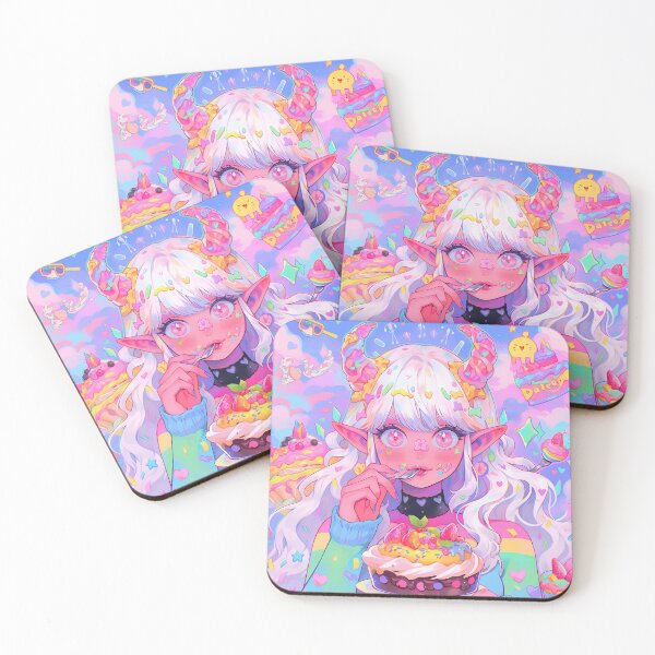 Item preview, Whimsical Sugar Sprinkle Anime Girl designed and sold by bubblegoth.