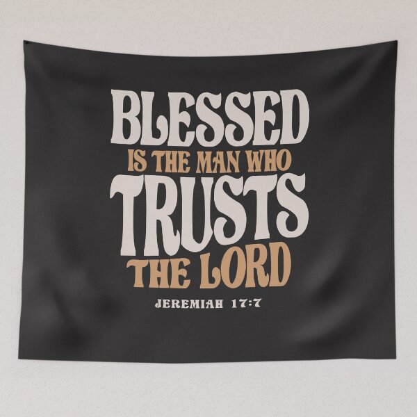Item preview, Blessed Trust Jeremiah 17:7 Christian Quote designed and sold by cidolopez.