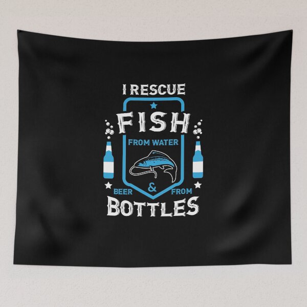 Item preview, I Rescue Fish from Water and Beer from Bottles | fishing shirt | fishing gifts | fishing clothes | bass fishing shirt | ice fishing | fishing accessories | fishing novelty | fishing shirt for men designed and sold by Kreature Look.