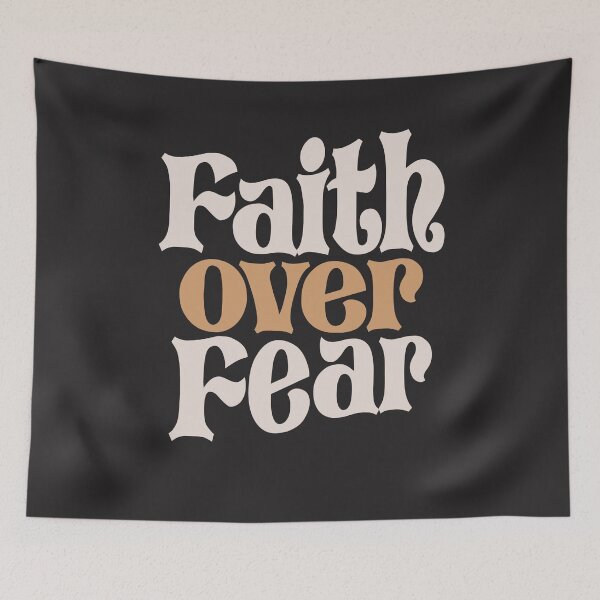 Item preview, Faith Over Fear - Inspiring Christian Quote designed and sold by cidolopez.
