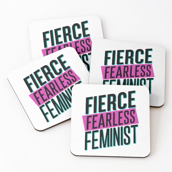 Item preview, Fierce, Fearless, Feminist designed and sold by wickedsticker.