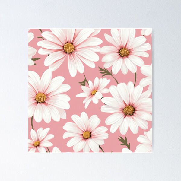 Item preview, Pink White Flower Pattern Spring Aesthetic Marguerite Blasingame Jan Berenstain designed and sold by SMARTKIT  DESIGNAGENCY.