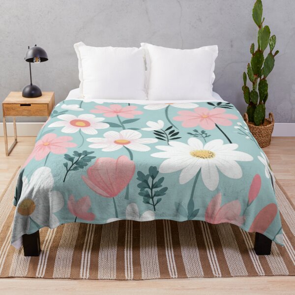 Item preview, Pink White Flower Pattern Spring Aesthetic Marguerite Blasingame Jan Berenstain designed and sold by SMARTKIT DESIGNAGENCY.