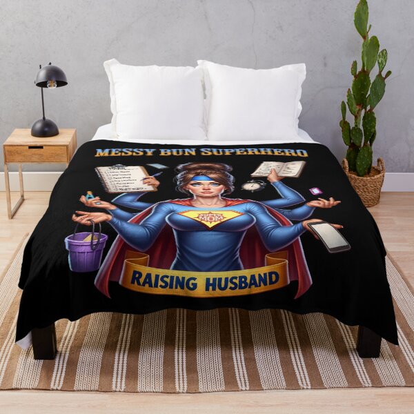 Item preview, Raising My Husband is Exhausting messy bun - Messy bun superhero designed and sold by JansenGS.