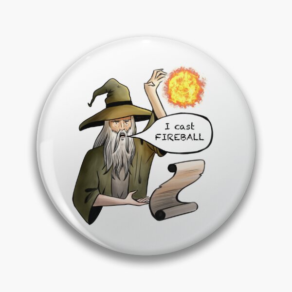 Item preview, Wizard I cast Fireball designed and sold by anniealmighty.