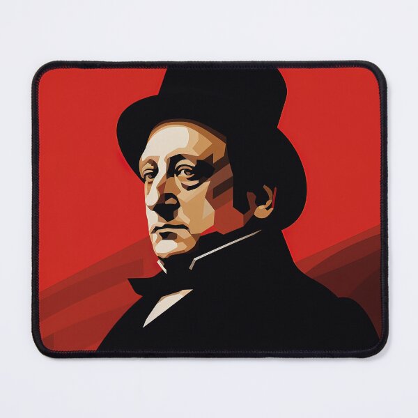 Item preview, Gioachino Rossini | Red minimalism designed and sold by ComicsFactory.