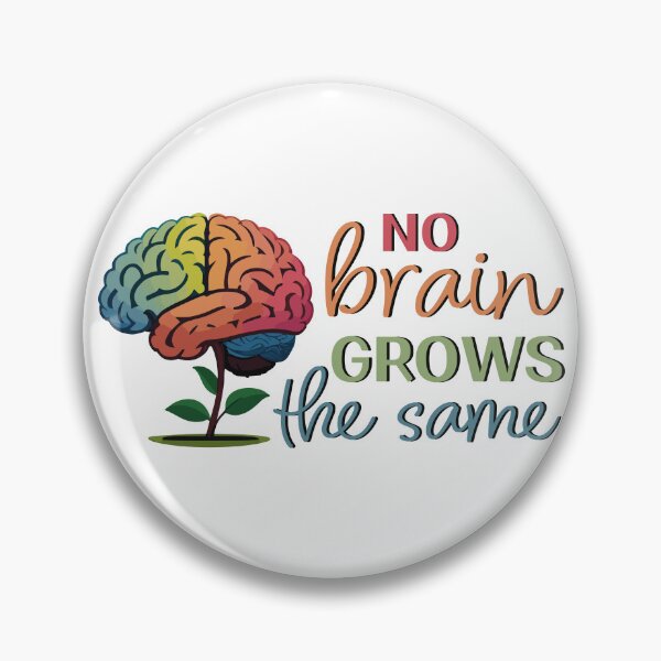 Item preview, No Brain Grows the Same designed and sold by Kay Saunders.