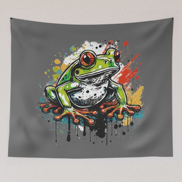 Item preview, Cute Frog painting designed and sold by drawbey.