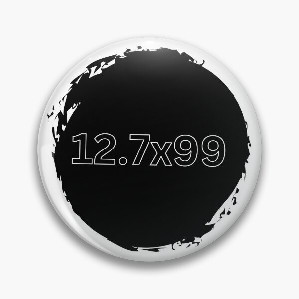 Item preview, Precise labeling for the caliber 12.7x99 ammunition cartridge designed and sold by Frostquest.