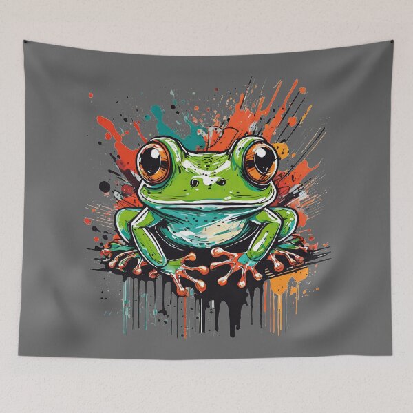 Item preview, Cute Frog painting designed and sold by drawbey.