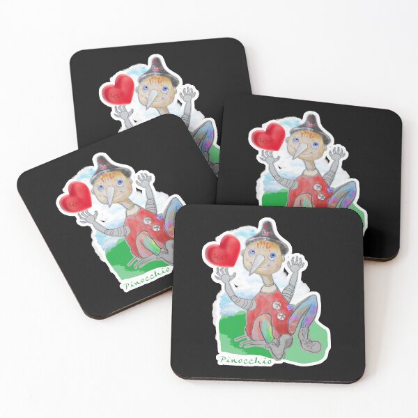 Item preview, Playing Wood PINOCCHIO with Love Heart (Original Drawing by ACCI) designed and sold by VanyssaGraphics.